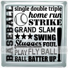 (image for) BASEBALL single double triple home run...