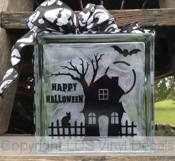 (image for) HAPPY HALLOWEEN (with haunted house)