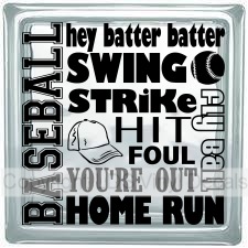 (image for) BASEBALL hey batter batter SWING STRiKe HIT FOUL FLY BALL... - Click Image to Close