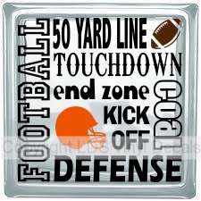 (image for) FOOTBALL 50 YARD LINE TOUCHDOWN end zone KICK OFF GOAL DEFENSE - Click Image to Close