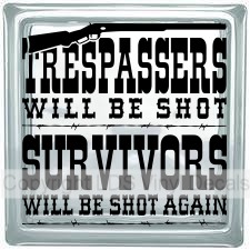 (image for) TRESPASSERS WILL BE SHOT SURVIVORS WILL BE SHOT AGAIN