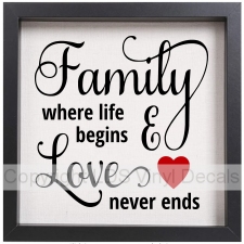 (image for) Family where life begins & Love never ends - Click Image to Close