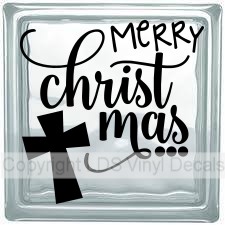 (image for) MERRY Christmas (with cross) - Click Image to Close