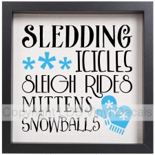 (image for) SLEDDING ICICLES SLEIGH RIDES MITTENS SNOW! (Multi-Color)