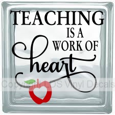 (image for) TEACHING IS A WORK OF heart (Multi-Color) - Click Image to Close