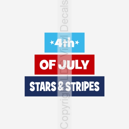 4th - OF JULY - STARS & STRIPES