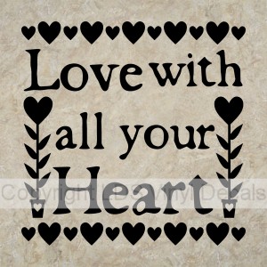 (image for) Love with all your Heart (no border)