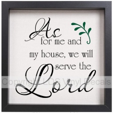 (image for) As for me and my house, we will serve the Lord