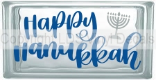 Happy Hanukkah (with Menorah)