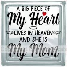 A BIG PIECE OF My Heart LIVES IN HEAVEN AND SHE IS My Mom
