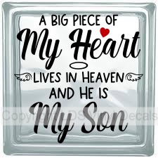 A BIG PIECE OF My Heart LIVES IN HEAVEN AND HE IS My Son