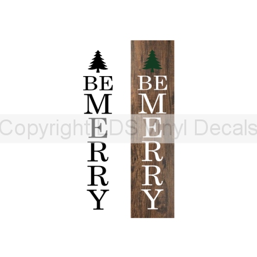 BE MERRY (with tree)