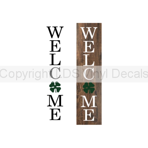 (image for) WELCOME (with four leaf clover)