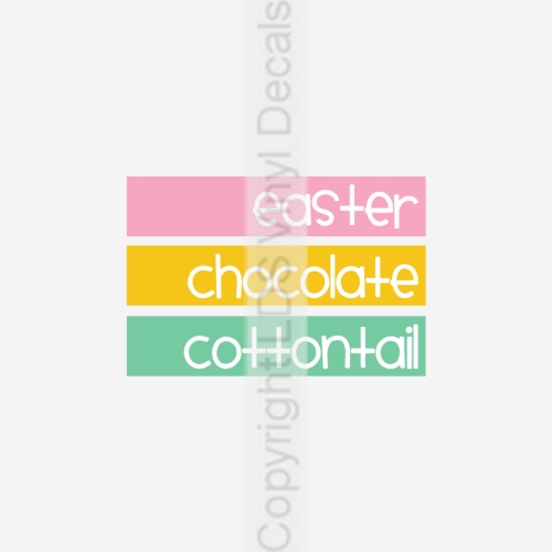 (image for) easter - chocolate - cottontail