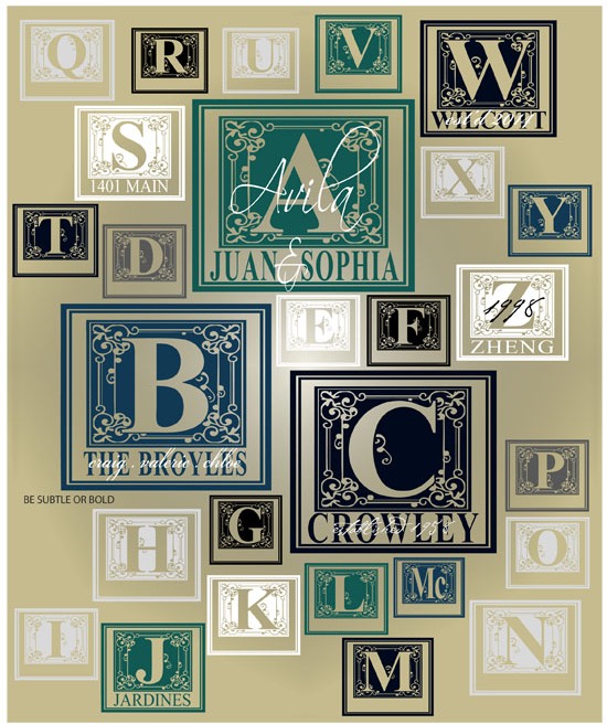 (image for) Personalized Decorative Alphabet