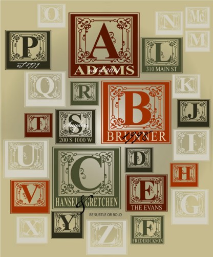 (image for) Personalized Fancy Alphabet