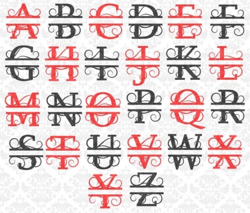 (image for) Personalized Swirls Alphabet