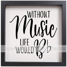 (image for) WITHOUT Music LIFE WOULD B flat - Click Image to Close