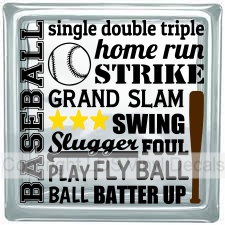BASEBALL single double triple home run...