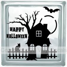 (image for) HAPPY HALLOWEEN (with haunted house)