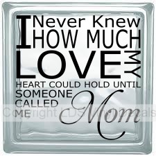 I Never Knew HOW MUCH LOVE MY HEART COULD HOLD UNTIL... (Mom)