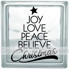 JOY LOVE PEACE BELIEVE Christmas (Multi-Color)