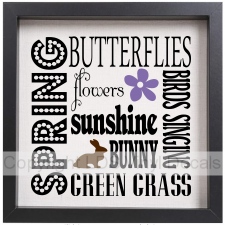 (image for) SPRING BUTTERFLIES flowers sunshine BUNNY BIRDS SINGING...