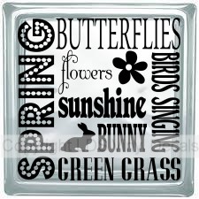 (image for) SPRING BUTTERFLIES flowers sunshine BUNNY BIRDS SINGING...