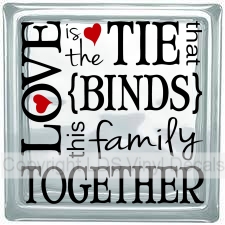 (image for) LOVE is the TIE that BINDS this family TOGETHER