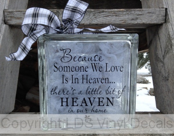 Because Someone We Love Is In Heaven, there's a little bit...