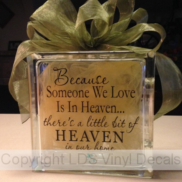 Because Someone We Love Is In Heaven, there's a little bit...