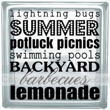 lightning bugs SUMMER putluck picnics swimming pools BACKYARD...