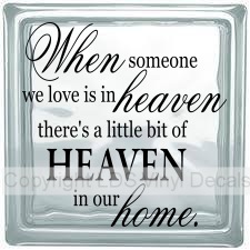 (image for) When someone we love is in heaven... (Stretched)