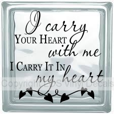 (image for) I carry YOUR HEART with me I CARRY IT IN my heart