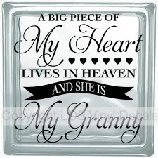 A BIG PIECE OF My Heart LIVES IN HEAVEN AND SHE IS My Granny