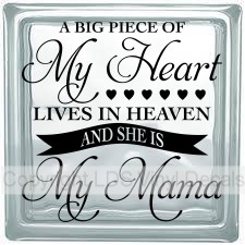 A BIG PIECE OF My Heart LIVES IN HEAVEN AND SHE IS My Mama
