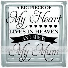 A BIG PIECE OF My Heart LIVES IN HEAVEN AND SHE IS My Mum