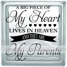 A BIG PIECE OF My Heart LIVES IN HEAVEN AND THEY ARE My Parents