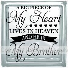 A BIG PIECE OF My Heart LIVES IN HEAVEN AND HE IS My Brother