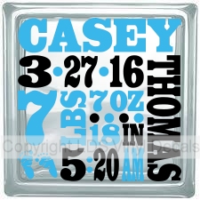 (image for) Birth Announcement - Boy Personalized