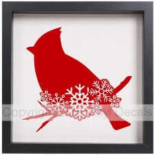 (image for) Cardinal (with Snowflakes)