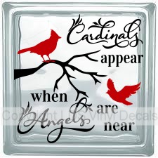 Cardinals appear when Angels are near (no border)