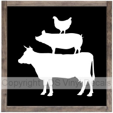 Farm Animals (cow, pig, chicken)