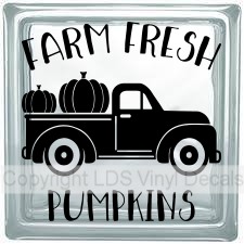 (image for) FARM FRESH PUMPKINS Vintage Truck (Multi-Color)