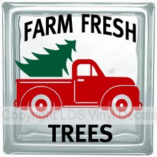 (image for) FARM FRESH TREES Vintage Truck (Triple-Color)
