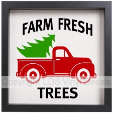 (image for) FARM FRESH TREES Vintage Truck (Multi-Color)