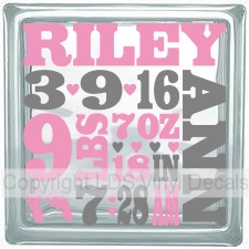 (image for) Birth Announcement - Baby Girl Personalized