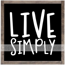 (image for) LIVE SIMPLY