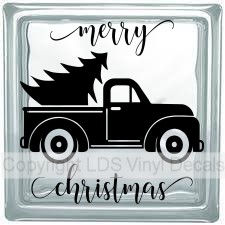 (image for) merry christmas Vintage Truck + Tree