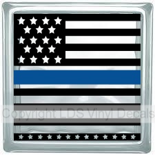 Police Blue Line Flag